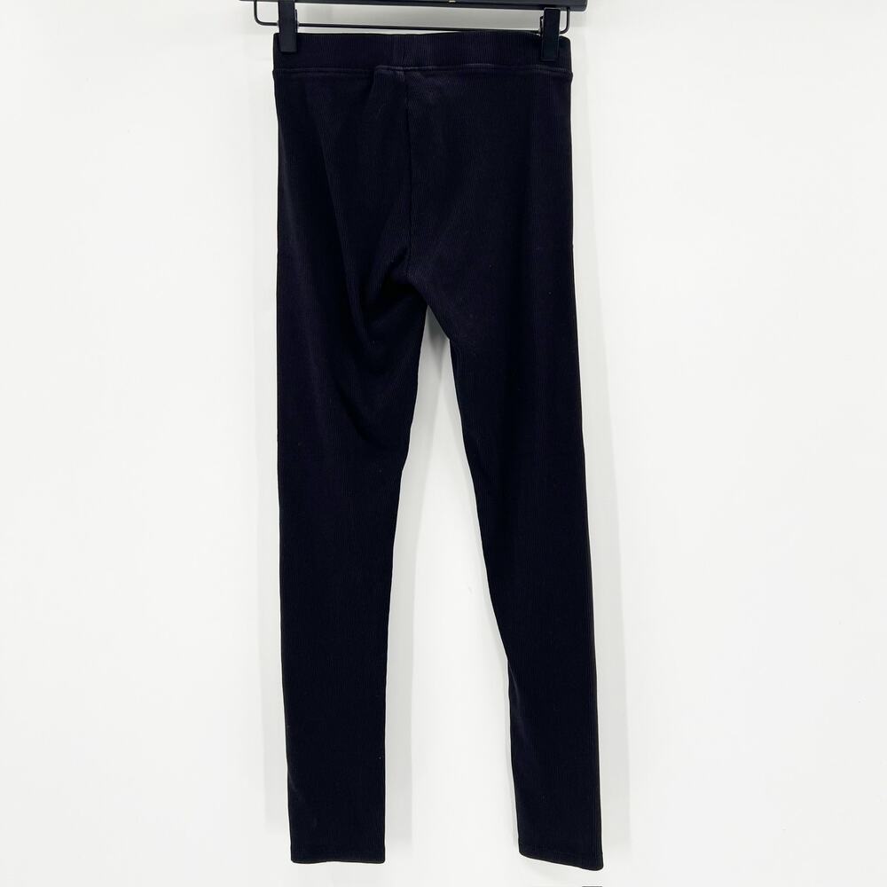 Zara‎ Kids Girls Black Ribbed Leggings 14 - Picture 3 of 5